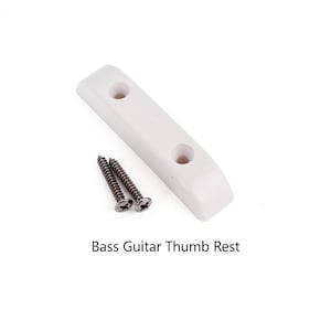 Bass Guitar White Thumb Rest for Fender Jazz & Precision P Bass with Screws New