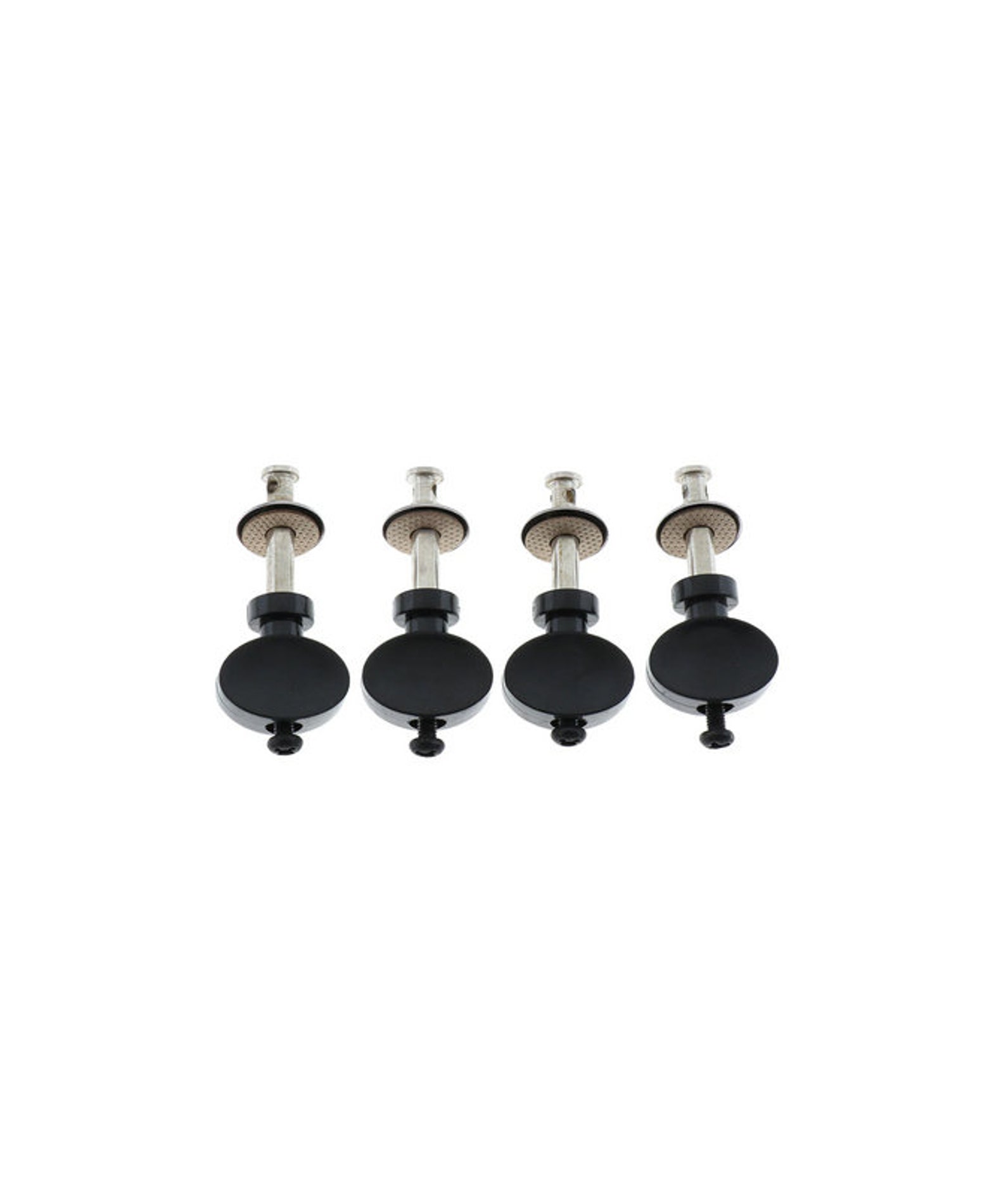 Ukulele Tuning Pegs Set of 4 Black Peg Tuners for Harmony Silvertone