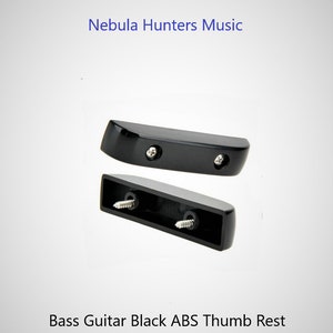 New Black ABS Plastic Bass Guitar Thumb Rest with Mounting Screws for Fender Jazz & Precision P Bass guitar