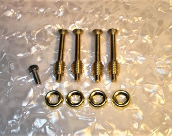 Kit per riparazione/aggiornamento del manico della chitarra con inserti in ottone/colore oro da 1-1/2 pollici per manico della chitarra avvitato