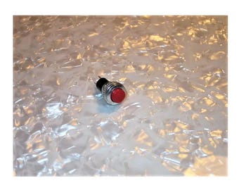 Kit completo de interruptor de apagado momentáneo para guitarra, 10 mm, montaje empotrado, color rojo