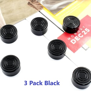 3X Pieces Candy Foot Switch Topper Effect Pedal Topper Protection Cap for Guitar Pedal Solid Black