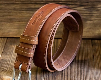 Cintura In Pelle Pieno Fiore Marrone Per Fibbie Firmate Jeans Da - Foto 9