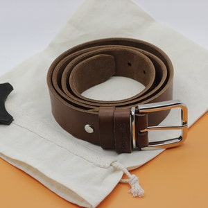 Cinturón de cuero personalizado, regalo de cumpleaños para hombre, regalo de cuero personalizado para él, cinturón de aniversario para él, cinturón de cuero sencillo para hombre, cinturón clásico