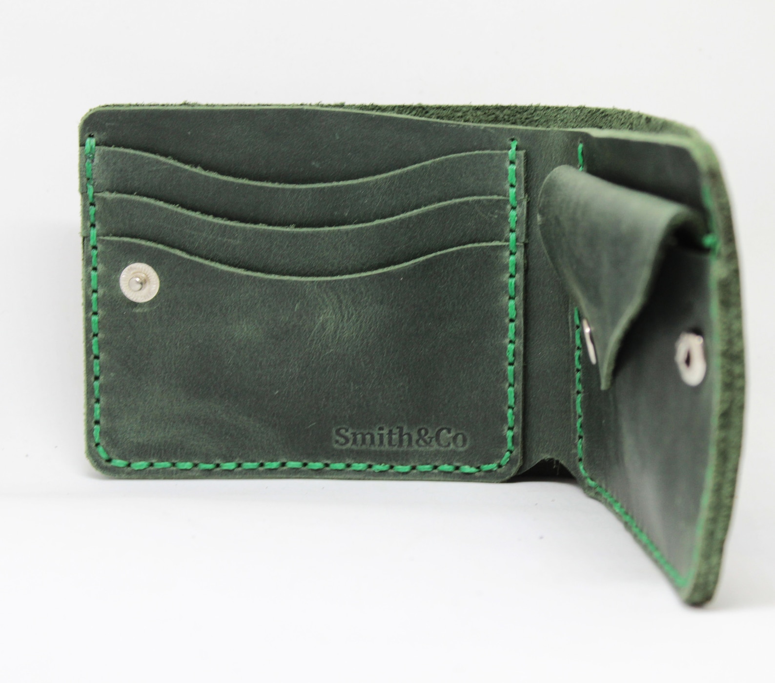 Custom Coin Pocket Wallet for Men Personalized Leather Mens Etsy