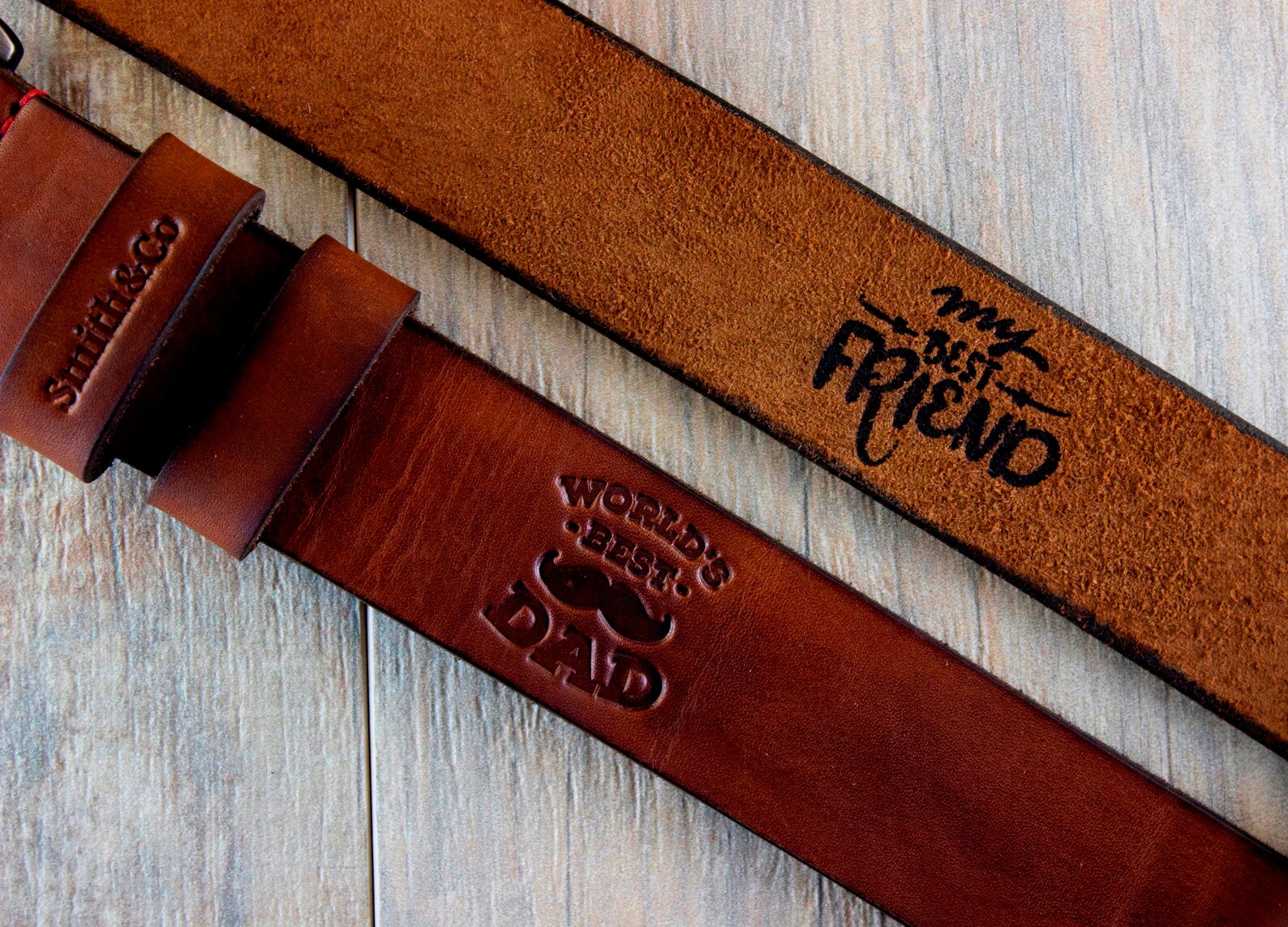 Belt for Daddy Fathers Day Gift Custom Leather Belt for Dad Etsy