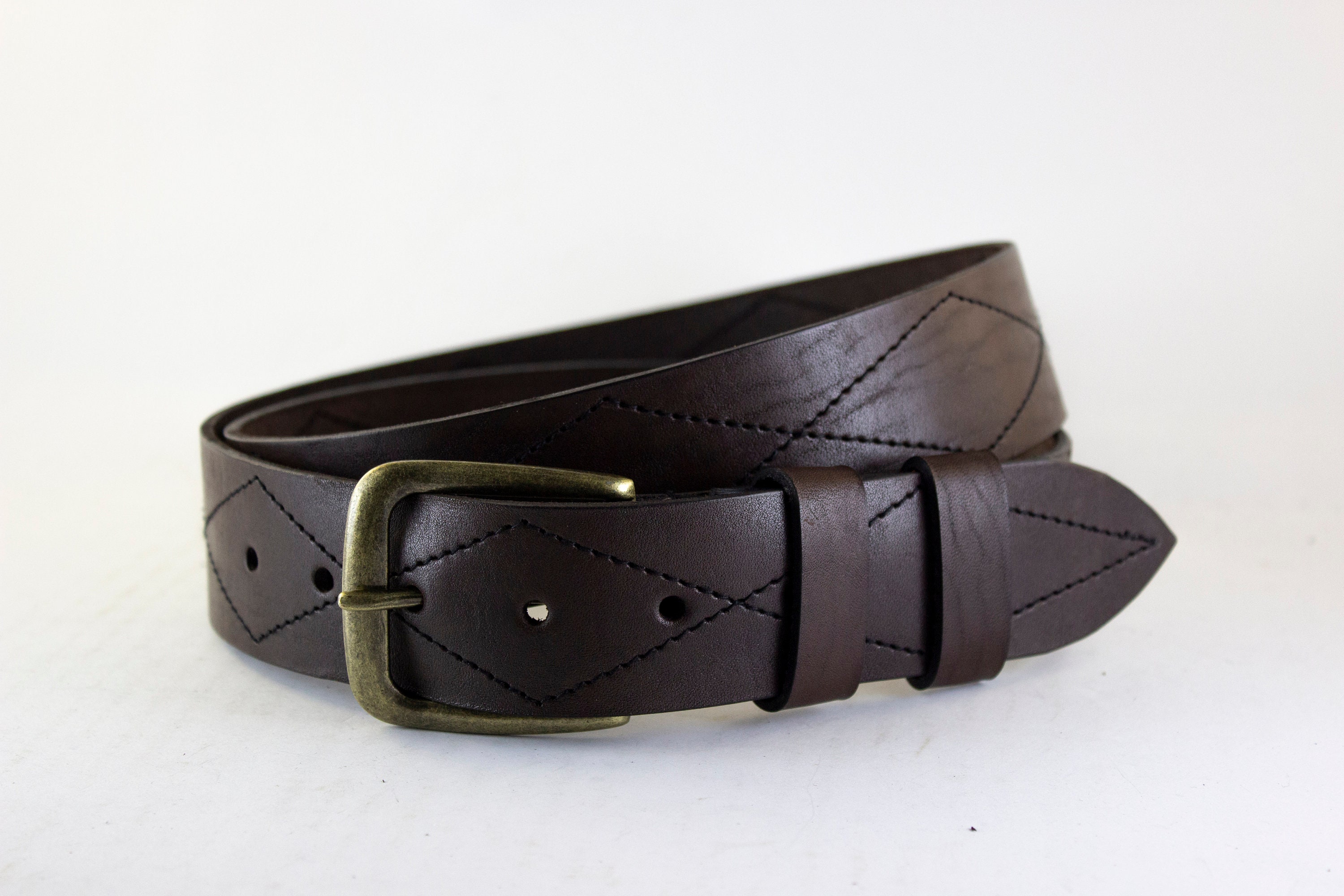 Unique Personalized Belt for Men FullGrain Leather Mens Etsy
