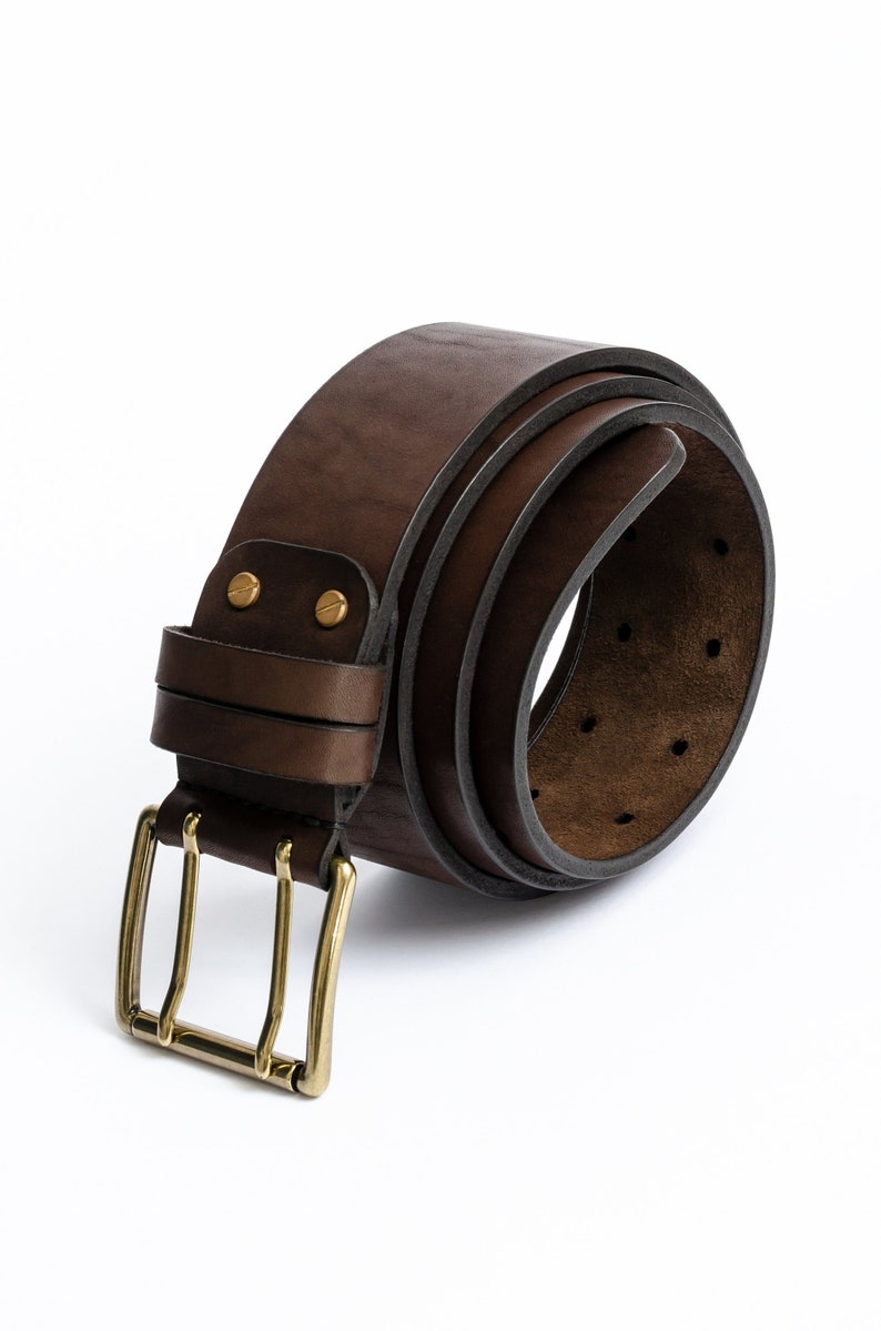 2 Inch Wide Leather Belt, Heavy Duty Full-grain Leather Belt, Wide ...