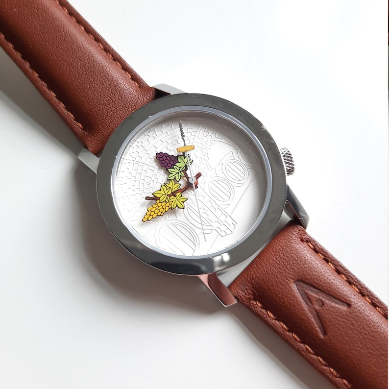 Wristwatch for wine lovers with themed dial image 5