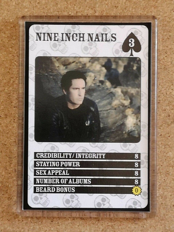 Fridge Magnet Playing Card Rocksound Rock Pop Legends Music