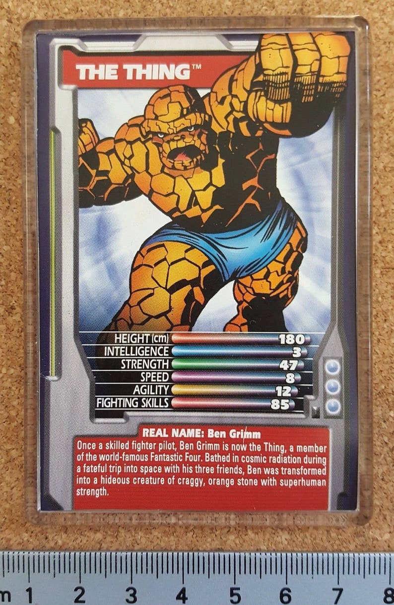 Marvel Comic Heroes Villains Top Trumps Card Fridge Etsy