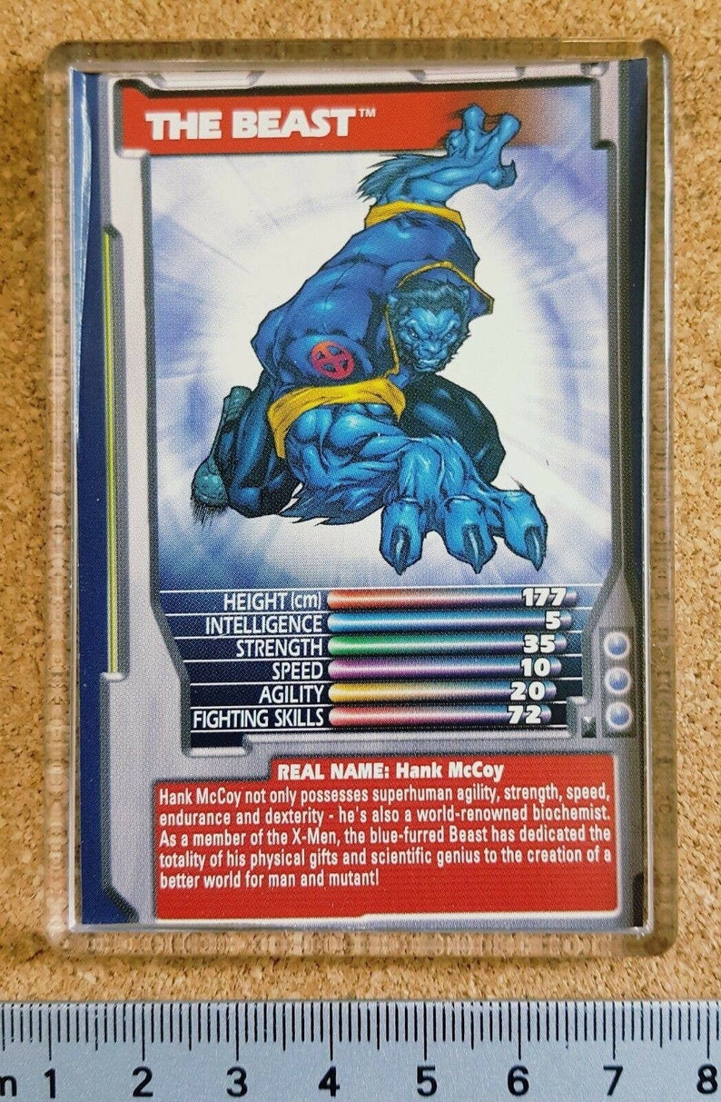 Marvel Comic Heroes Villains Top Trumps Card Fridge Etsy
