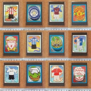 Merlin 99 (1999) Football Strip / Badge Foil Sticker Fridge Magnet (Individual Teams)