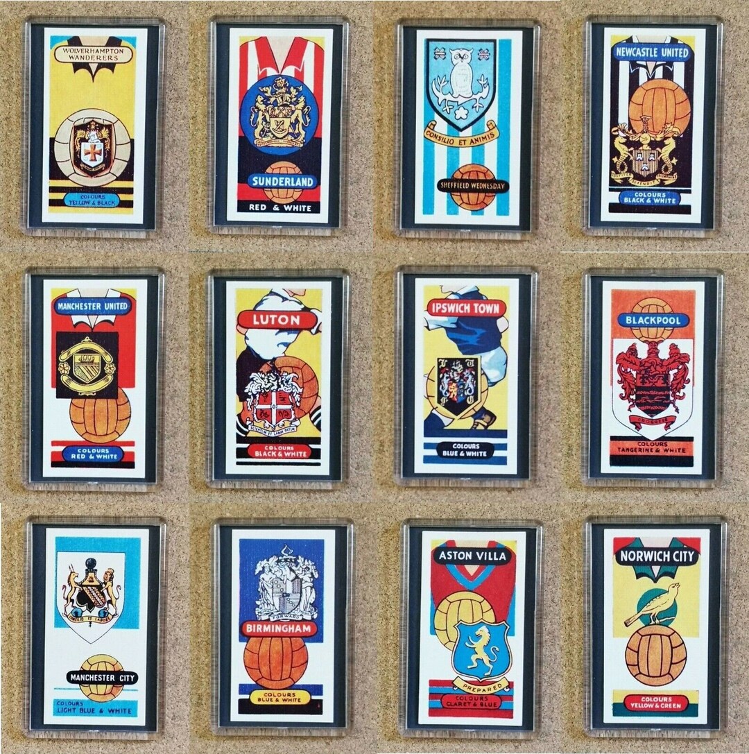 Lamberts Football Club & Badges Cigarette Card Fridge Etsy