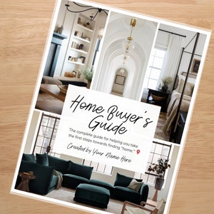 Buyer Guide | Editable Template for Realtors | Buyer Packet | Real Estate Template | Real Estate Marketing | Canva | Editable | Buyer Tools