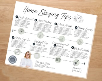 listing presentation kit real estate Real Estate Staging Prep Flyer | Real Estate Marketing | Seller's Guide | Realtor Listing | Listing Presentation | Home Staging | Canva