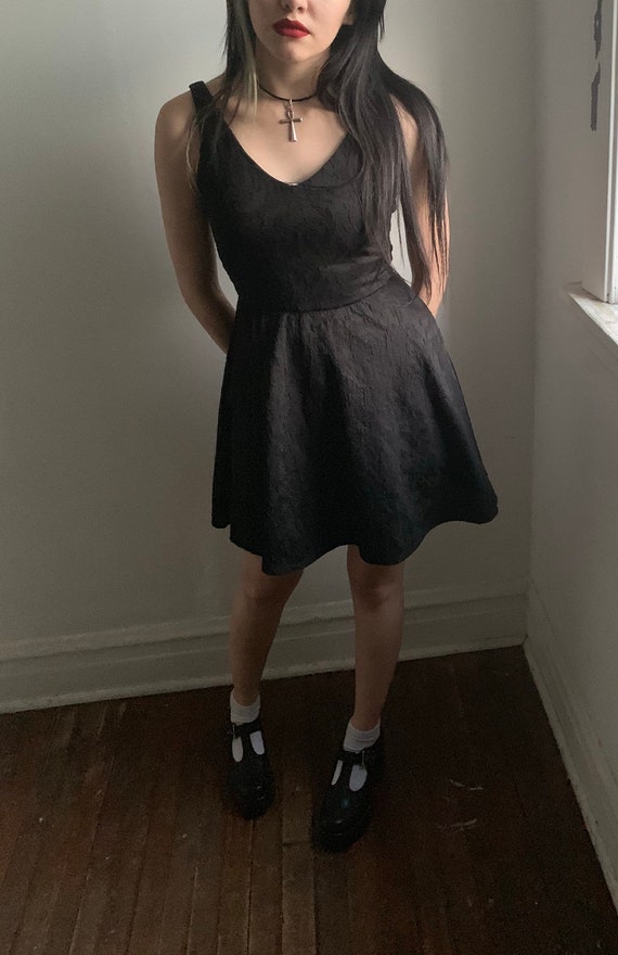 Black summer dress with heart charm