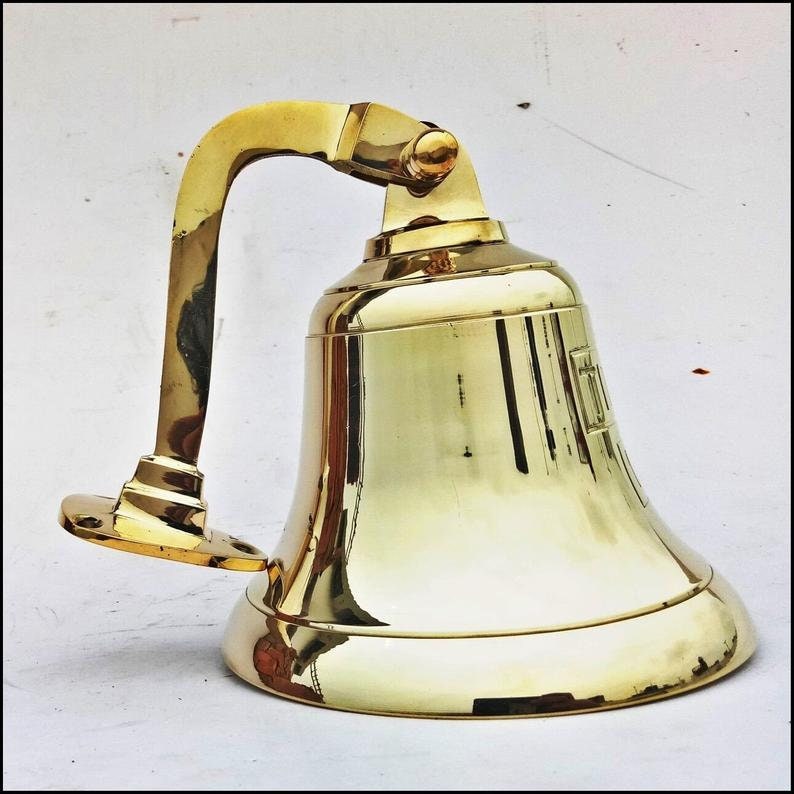 Replica Antique Brass Maritime 1912 London Titanic Bell Etsy