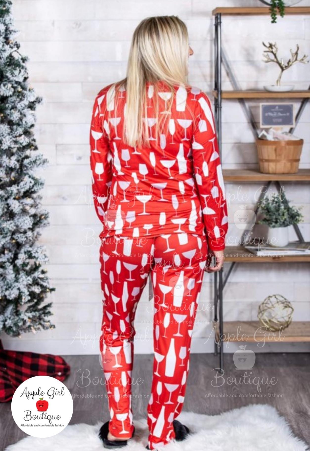 Women's wine themed pajamas sale