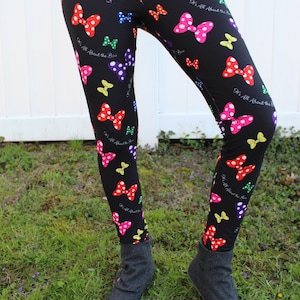 Rainbow Bow Leggings for Women