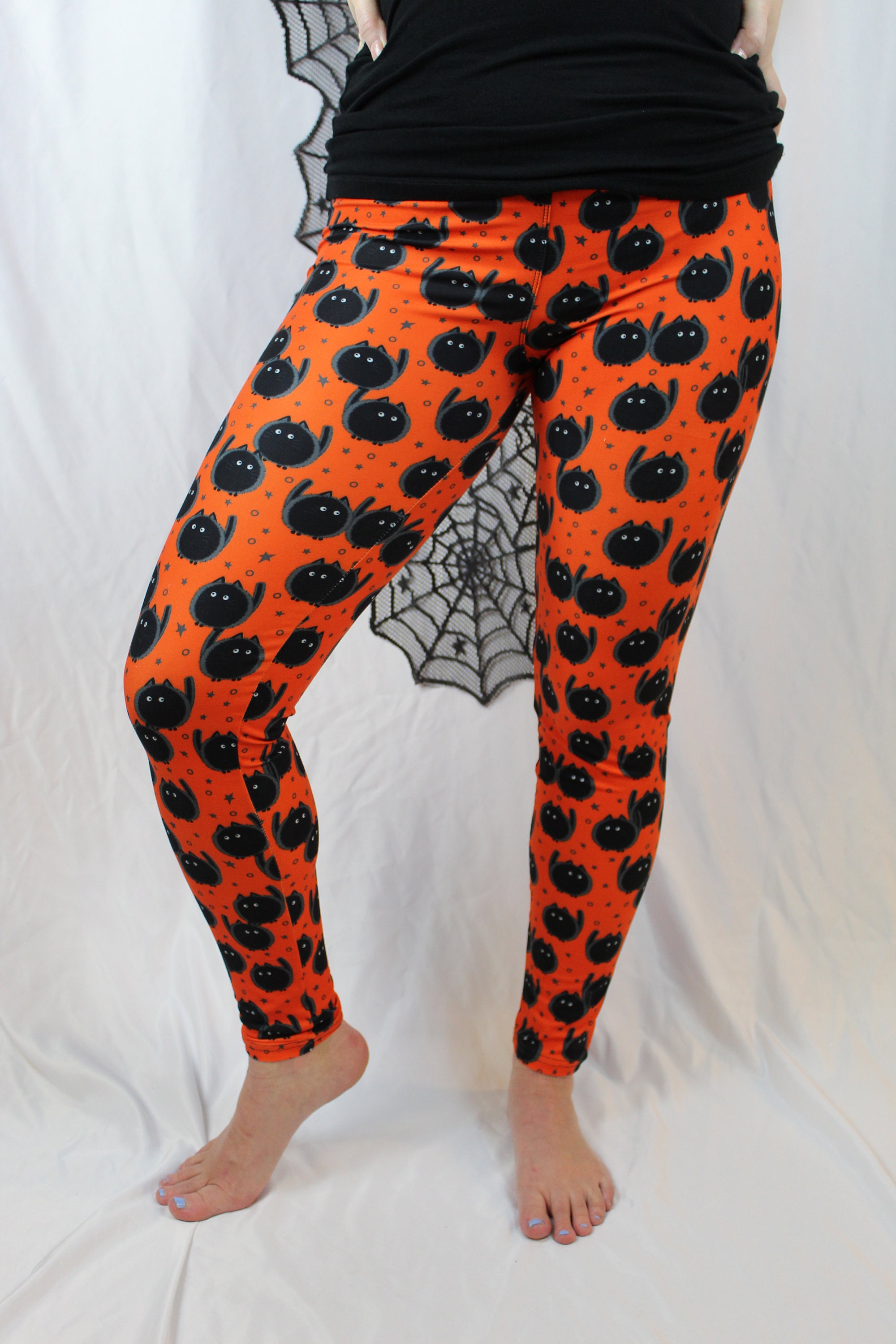 Pumpkin Jack-o-lantern Halloween Women's Leggings TC2 Extra Plus