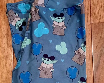 Piccolo mostro verde al parco - Leggings per bambine