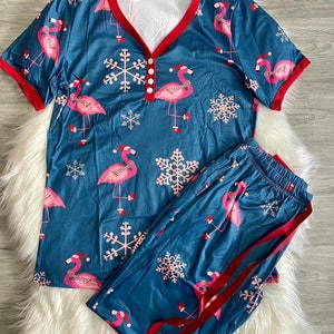 Beach flamingo pyjamas hotsell