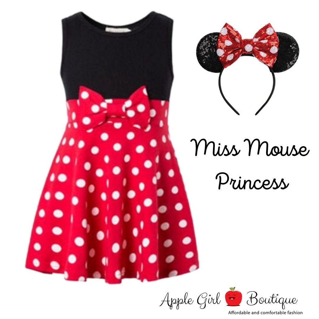 Mrs Mouse Skirt and Ears Costume