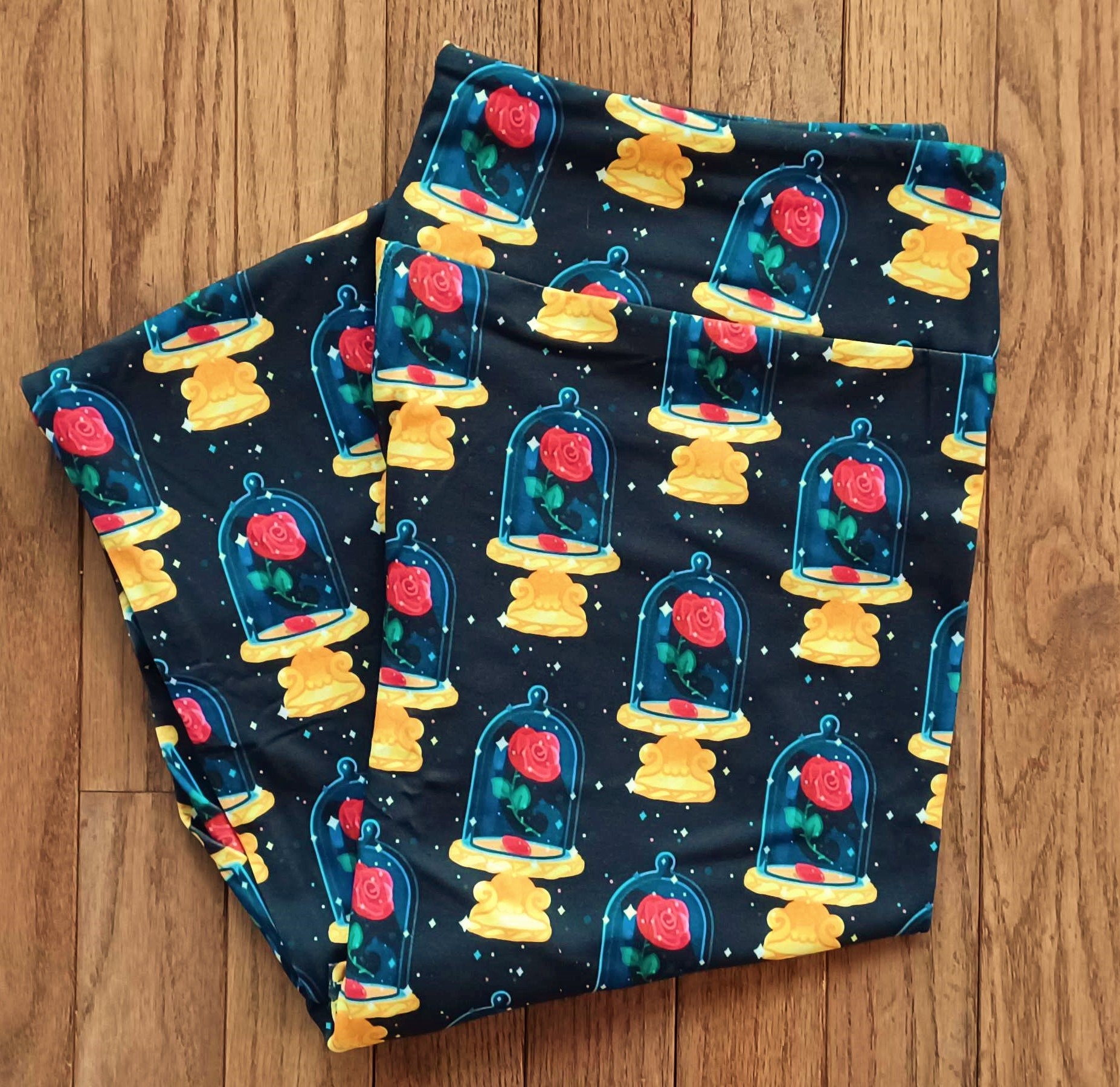 Beauty and the beast leggings lularoe sale