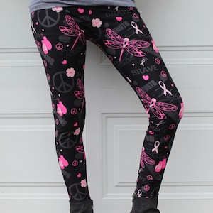 Breast Cancer Awareness Leggings Women