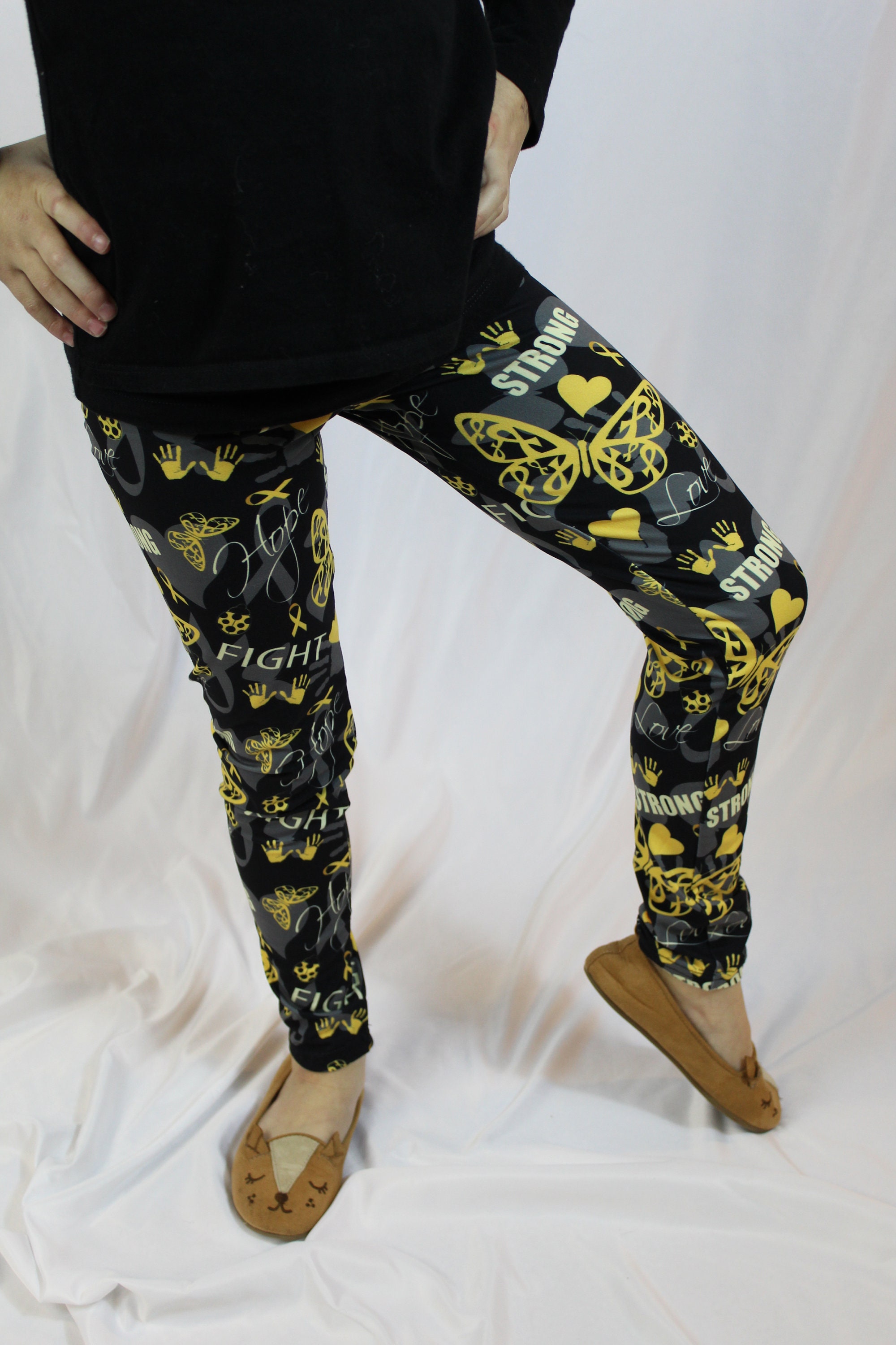 Scaredy Cat - Girls Leggings – Apple Girl Boutique