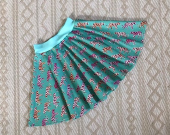 Girls Leopards skirt full circle skirt super twirly skirt Animal skirt kids clothes toddler clothes baby's clothing children's clothing