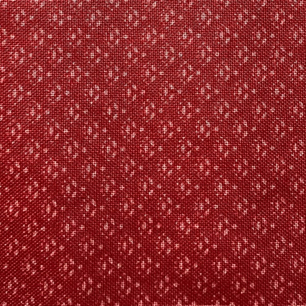 Tiny scale print in red and pink, woven quilters cotton, quilt shop quality, sold as yardage, in stock, ready to ship!