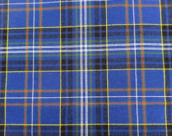 Yarn Dyed Tartan Plaid Fabric: Blue or Red Woven Cotton