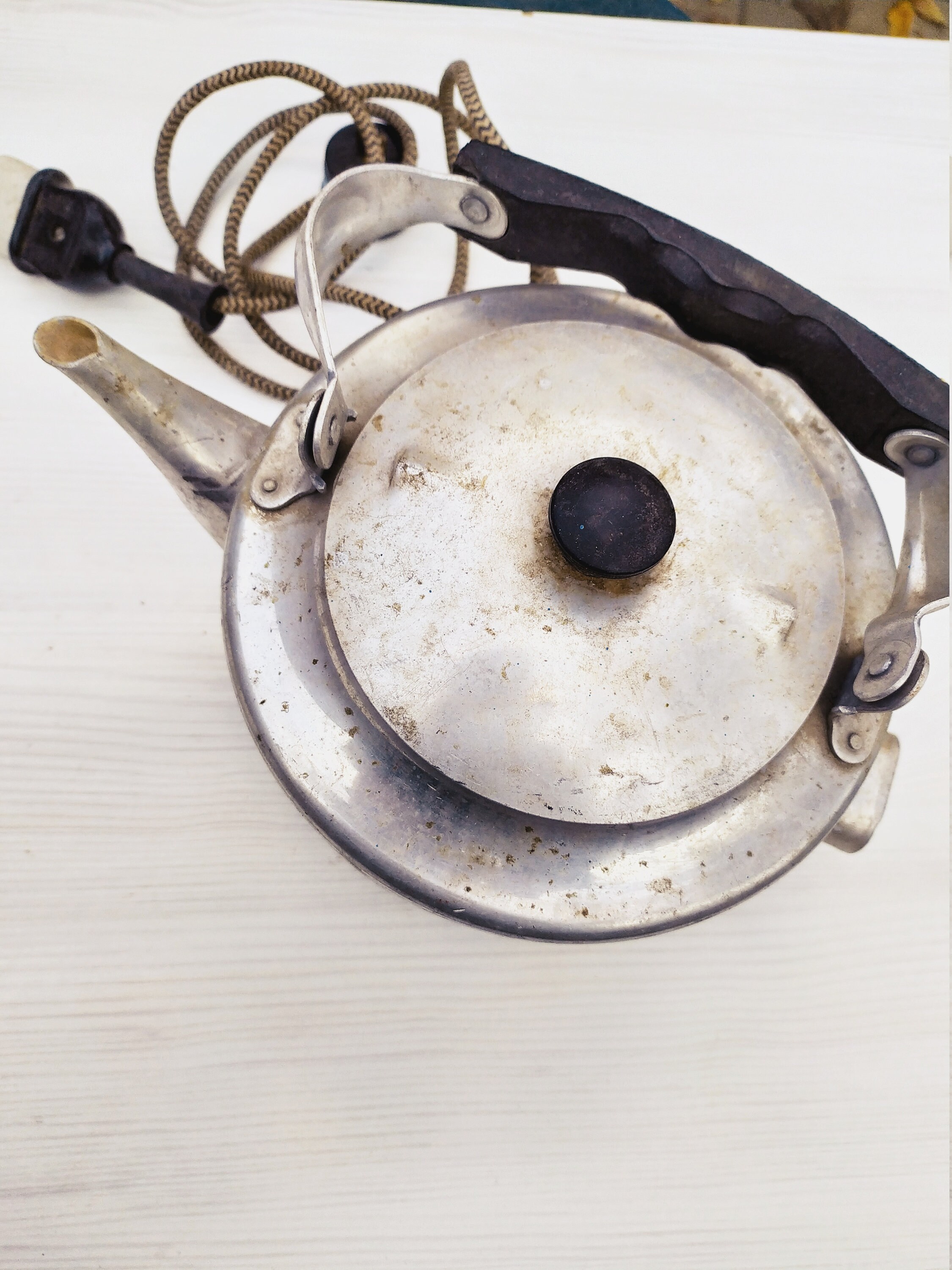 Large Vintage Electric aluminium Tea Kettle 3L Soviet metal Etsy