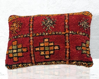 Vintage moroccan boujaad pillow cover PJ5 handmade pillow berber tribe/azilal /21’’ x15’’
