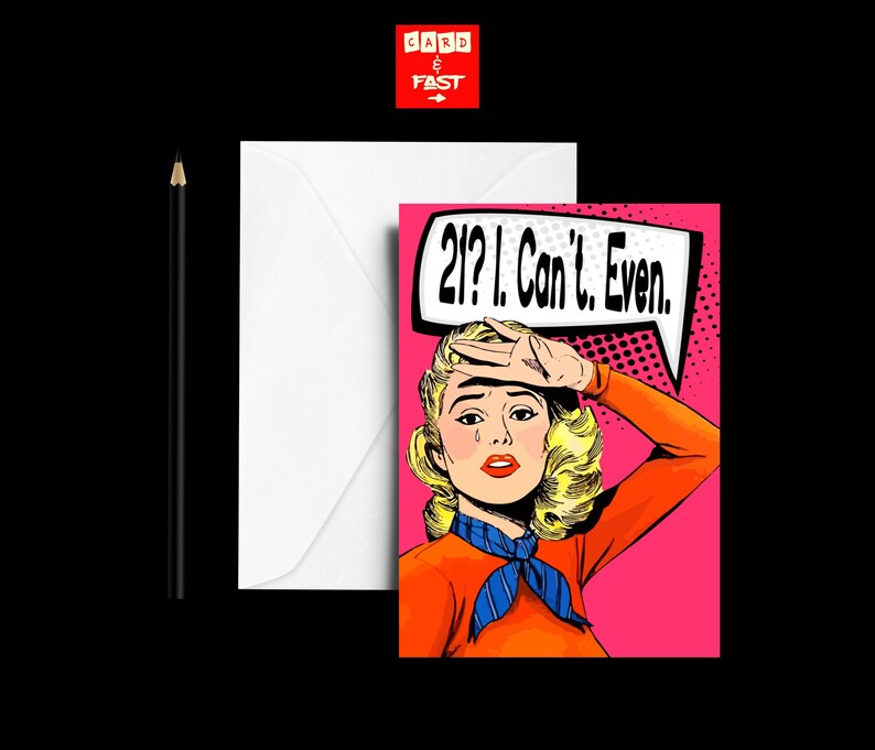 Printable 21st Birthday Card, Funny 21st Card, Digital Card, Print at ...