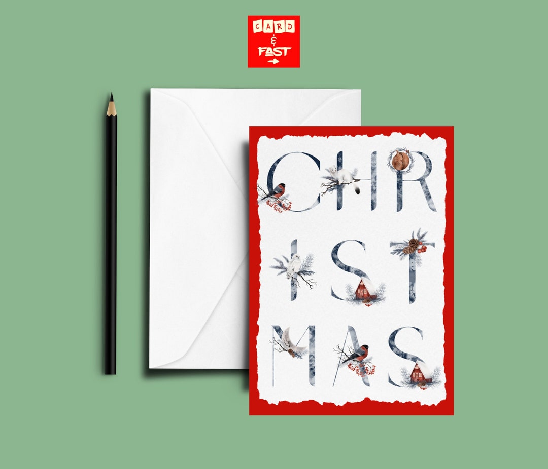 Christmas Cards Instant Download Printable Cards A5 Etsy Christmas Cards Instant Download Printable Cards A5 Etsy
