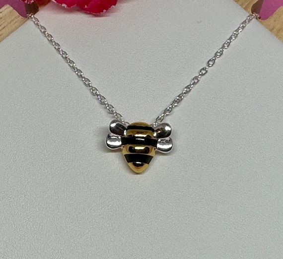 GUMEI Collana con Ciondolo Ape in Argento Sterling 925 Gioielli Femminili creativi di Moda