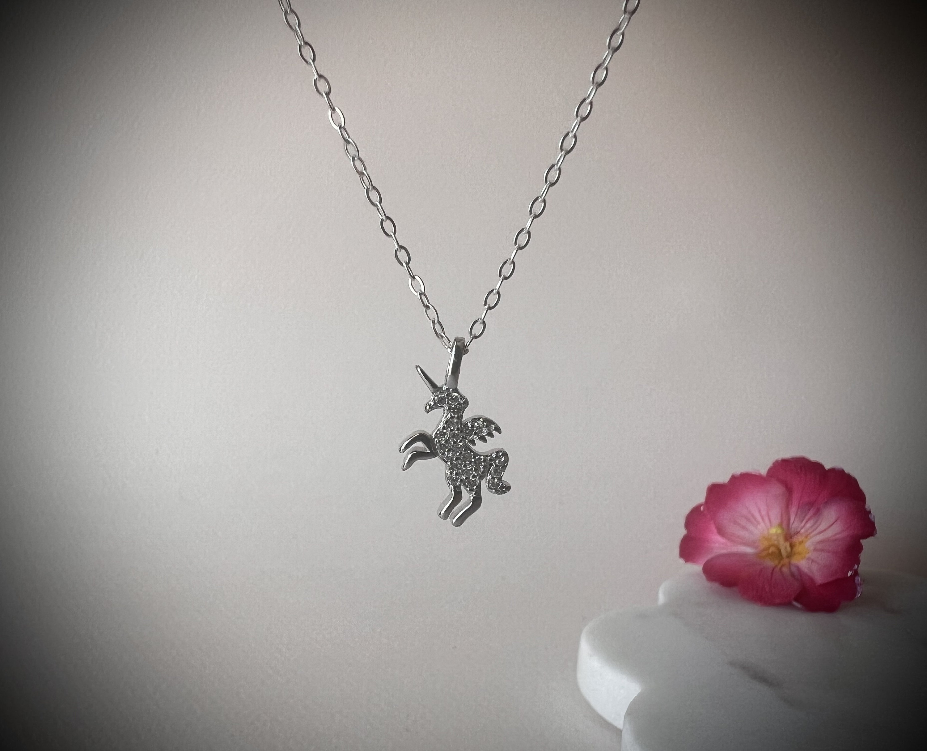 Yumilok Collana da donna in argento Sterling 925, con zirconi