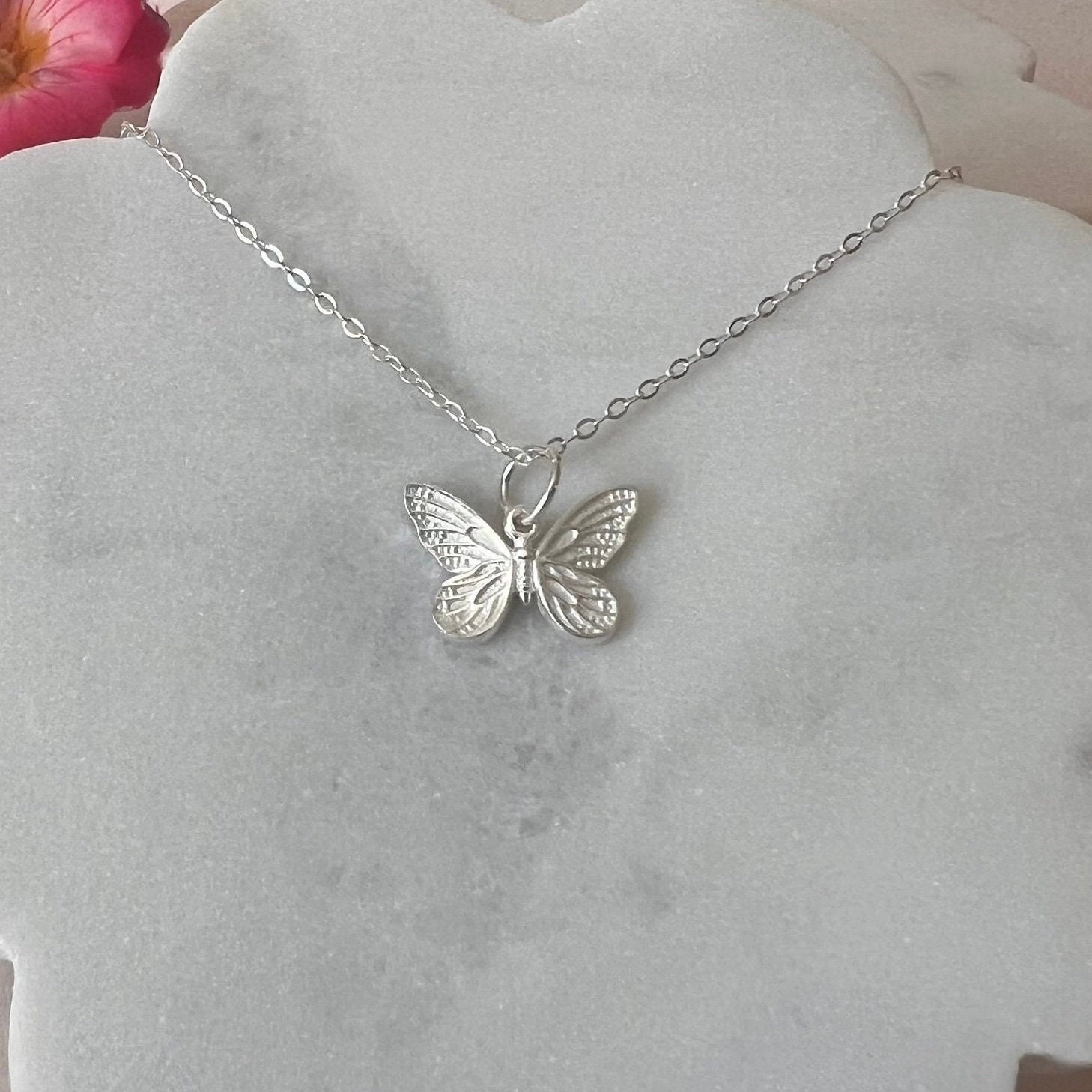 Collana Con Farfalla In Argento 925 E Zirconi Cll2183 - Foto 4