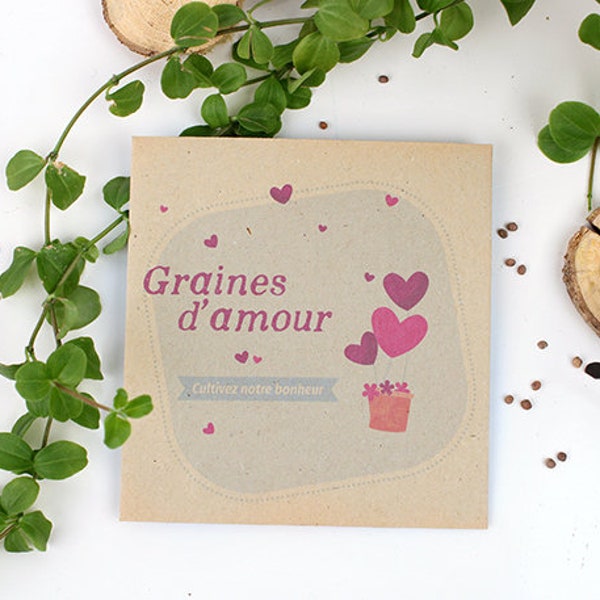 Sachet graines à offrir pour baptême - Cadeau d'invités baptême