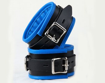 REAL LEATHER STEEL BONED BONDAGE ARM /& LEG BINDERS FULLY ADJUSTABLE