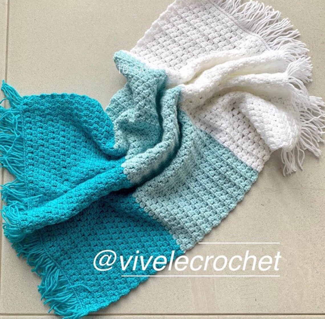 Hand Crocheted Baby Car Seat Blanket Etsy