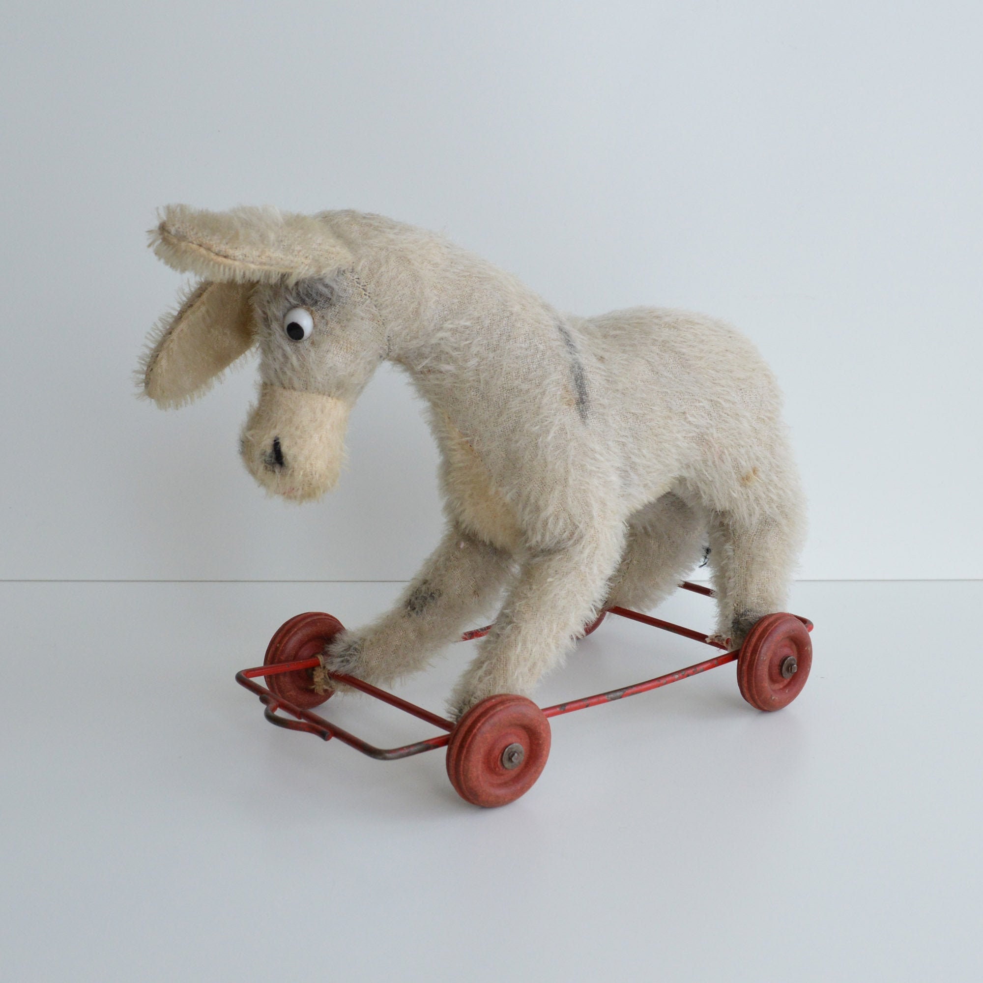 Lovely Vintage Pull Along Push Along Donkey Toy Made by Tara Etsy