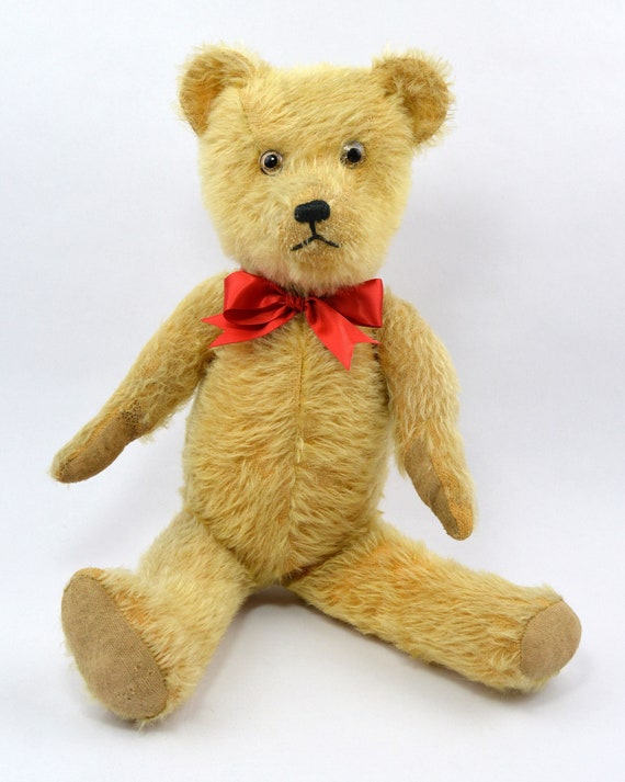 Vintage / Antique Teddy Bear Called Howard ~ Beautiful Old Fully Jointed Mohair Teddy Bear