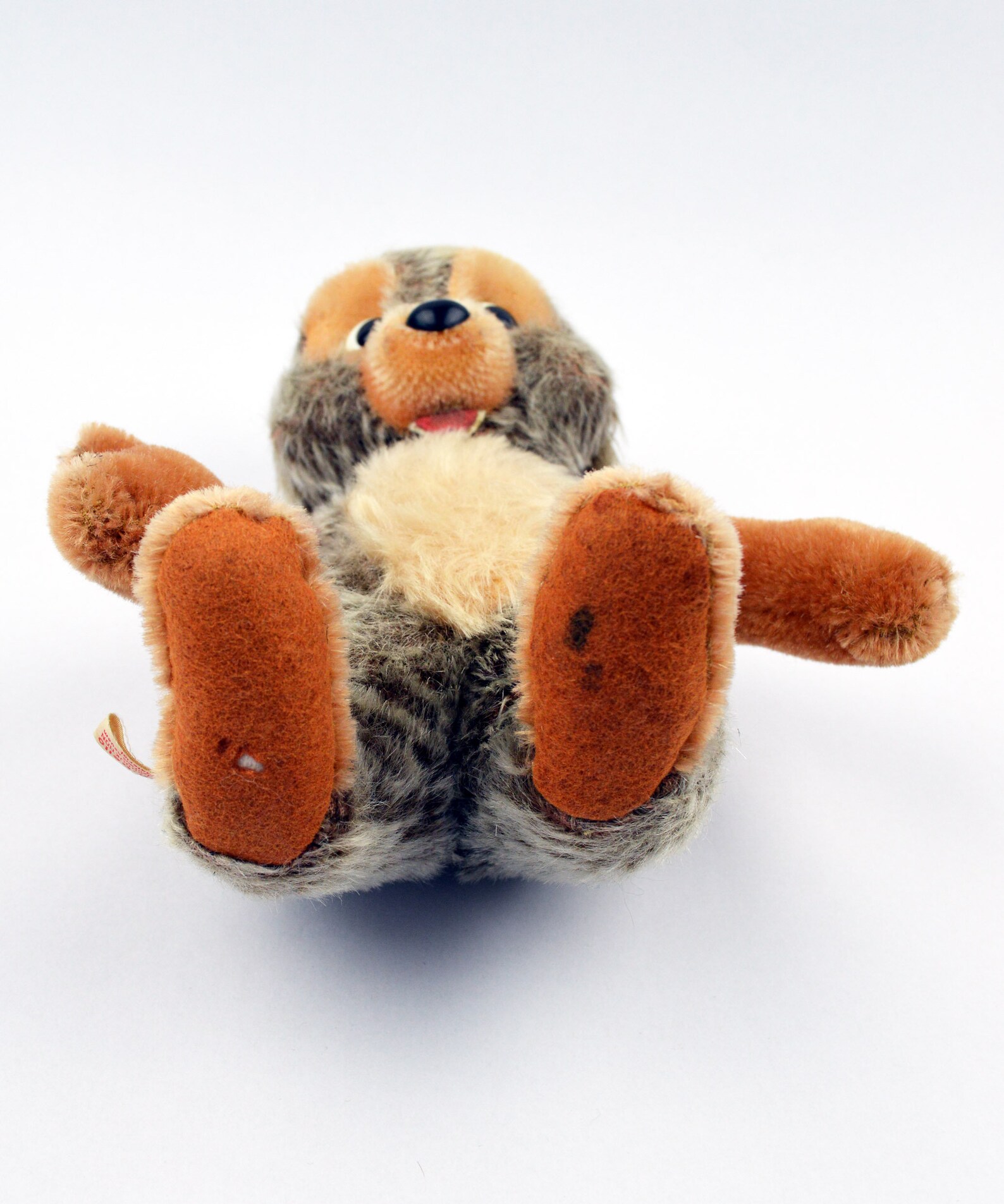 Old Large Schuco Bigo Bello Vintage Toy Mohair Cat 1960s