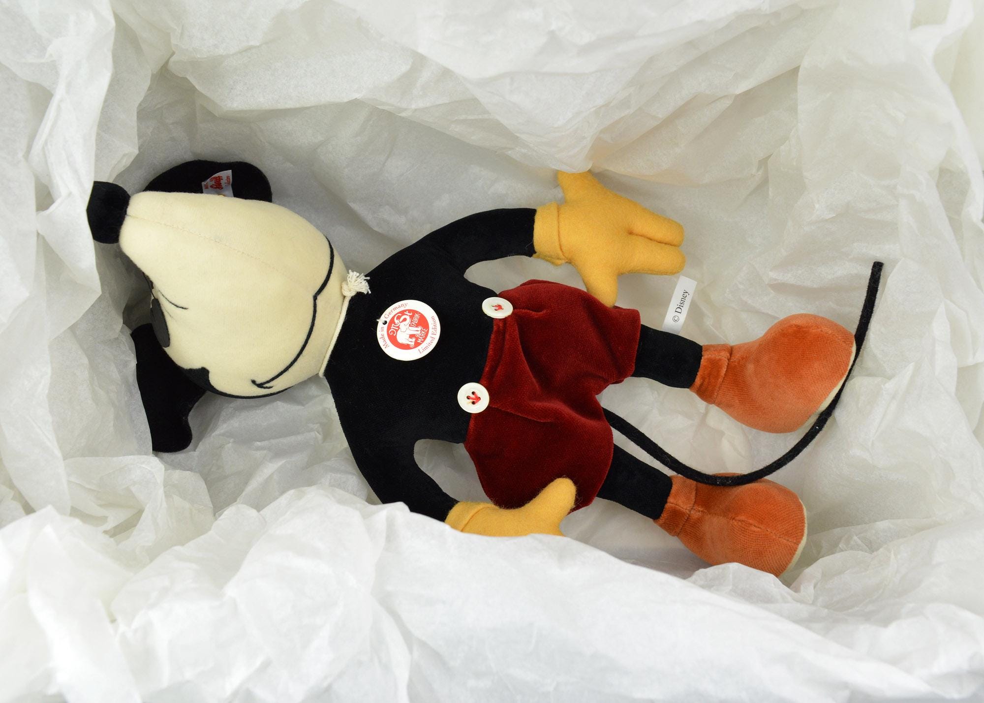 Steiff Mickey Mouse 1932 Replica ~ Limited Edition With Original