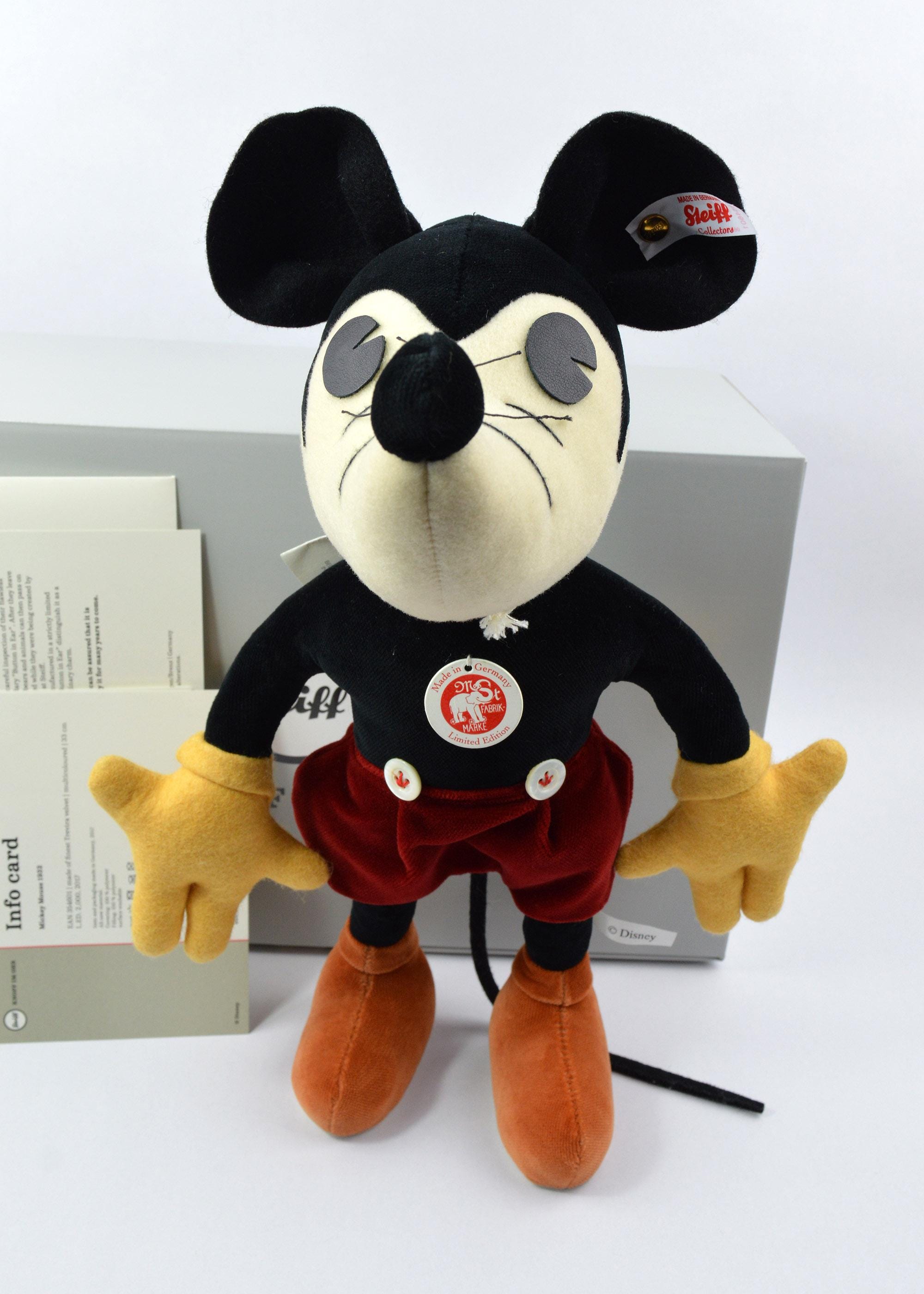 Steiff Mickey Mouse 1932 Replica ~ Limited Edition With Original