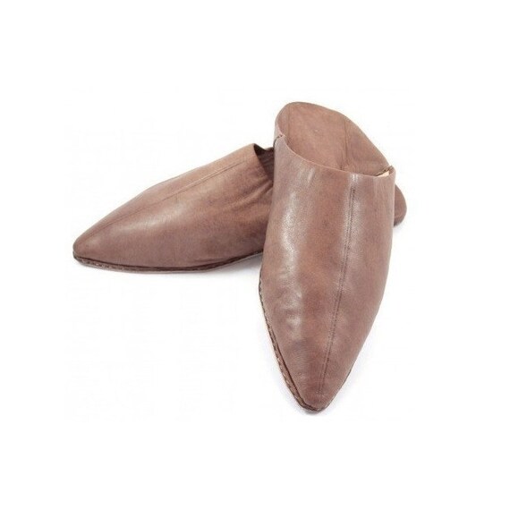 stylish leather slippers